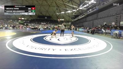 Girls 3A 125 lbs Champ. Round 1 - Micayla Yates, Sedro-Woolley (Girls) vs Sophie Wellenbrock, Everett (Girls)