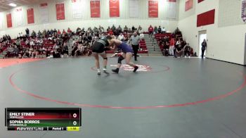 135 lbs Semifinal - Emily Stiner, Vermillion vs Sophia Borros, Strongsville