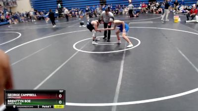 157 lbs Round 4 - Brenttyn Boe, North Platte vs George Campbell, Lincoln East
