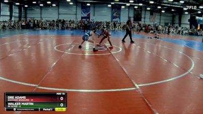 96 lbs Rd# 9- 2:15pm Saturday Final Pool - Walker Martin, PA Silver vs Dre Adams, Backyard Brawlers