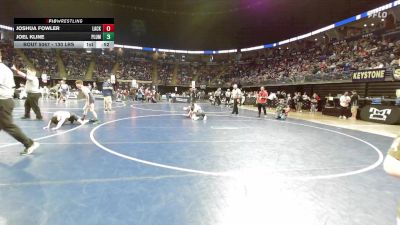 130 lbs Round Of 32 - Joshua Fowler, Lackawanna Trail vs Joel Kline, Plum