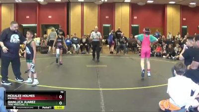 70 lbs Round 5 (6 Team) - McKalee Holmes, Bad Bass vs Gianluca Juarez, Tribe Wrestling