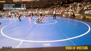 67 lbs Consi Of 16 #1 - Hendrix Gleason, Team Central Wrestling Club vs Canyon Jones, Tecumseh Youth Wrestling