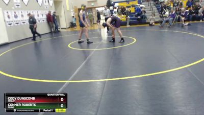 138 lbs Quarterfinal - Cody Dunscomb, Sequim vs Conner Roberts, Forks