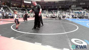 46 lbs Round Of 16 - Michael Cawthorne, Tiger Trained Wrestling vs Eli Dicus, Fort Gibson Youth Wrestling