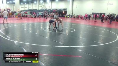 157 lbs Round 5 (16 Team) - Joshua Folsom, Dog Pound Wrestling Club vs Cale Bonenberger, Intense Wrestling Club