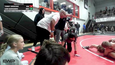 112-119 lbs Rr Rnd 1 - Tommy Greschke, Roland Youth League Wrestling vs Liam Santasiero, Spartan Wrestling Fort Smith