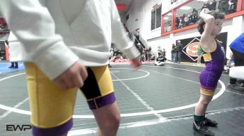 45 lbs Quarterfinal - Lane Denton, Checotah Matcats vs Samuel Gilbreath, Vian Wrestling Club