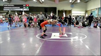 90 lbs Rr Rnd 2 - Rane Mitchell, All I See Is Gold Academy - Girls vs Remington Rodriguez, ICWL Lady Bruisers