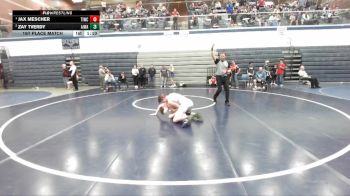 132 lbs 1st Place Match - Jax Mescher, Team Idaho Wrestling Club vs Zay Tverdy, All In Wrestling Academy