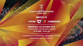 JPN vs CMR | 2018 FIVB Women's World Championships