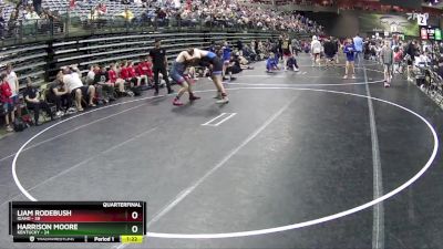 195 lbs Quarterfinals (8 Team) - Liam Rodebush, Idaho vs Harrison Moore, Kentucky