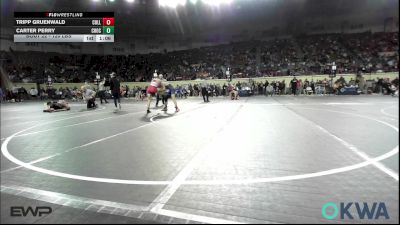 120 lbs Round Of 16 - Tripp Gruenwald, Collinsville Cardinal Youth Wrestling vs Carter Perry, Choctaw Ironman Youth Wrestling