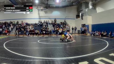 127 lbs Consy 1 - Adam Ware, Avella vs Connor McKinney, Beaver County Christian