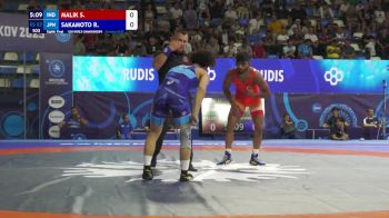 57 kg 1/8 Final - Sumit Malik, India vs Rin Sakamoto, Japan