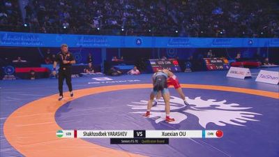 70 kg Qualif. - Shakhzodbek Yarashev, Uzbekistan vs Xuexian Ou, China
