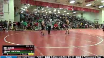 Round 2 - Ben Backes, Cedar Falls vs Obidiah Northway, Ames