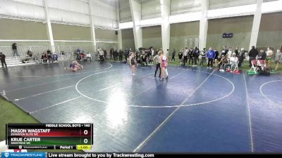 140 lbs Quarterfinal - Krue Carter, Shootbox WC vs Mason Wagstaff, Evanston Elite WC