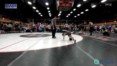 43 lbs Rr Rnd 2 - Isaac Tessneer, Norman Grappling Club vs Baylor Myers, Bridge Creek Youth Wrestling