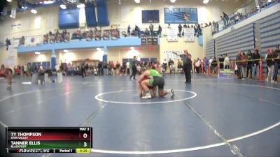 150 lbs Cons. Round 6 - Ty Thompson, Star Valley vs Tanner Ellis, Blackfoot