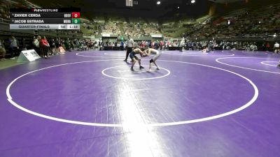 134 lbs Quarterfinal - Zavier Cerda, Hoover vs Jacob Estrada, Monache