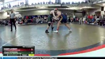 220 lbs Quarterfinal - Colin McMahon, Columbus East Wrestling Club vs Kaden Lambert, Mooresville Wrestling Club