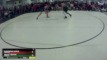 168 lbs Champ. Round 2 - Brady Heiman, Nebraska vs Raeggenn Hoppe, Nebraska