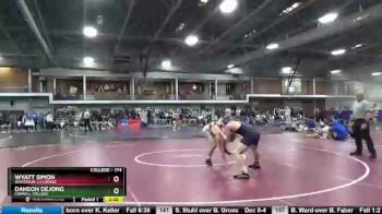 174 lbs 3rd Place Match - Dahson Dejong, Cornell College vs Wyatt Simon, Wisconsin-La Crosse