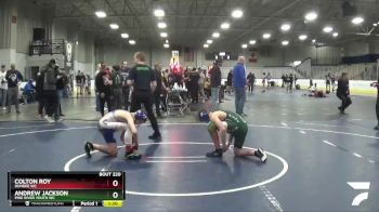 114 lbs Champ. Round 1 - Colton Roy, Dundee WC vs Andrew Jackson, Pine River Youth WC