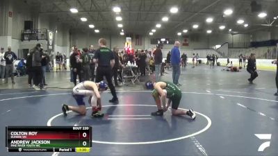 114 lbs Champ. Round 1 - Colton Roy, Dundee WC vs Andrew Jackson, Pine River Youth WC