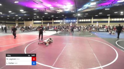 70 kg Semifinal - Noah Lagman, Savage House WC vs Lucas Collier, Mad Dawg WC