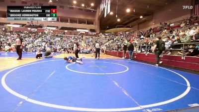 110 lbs Round 2 - Maggie- Lauren Franks, Springdale Youth Wrestling Club vs Brooke Herrington, Battlefield Wrestling Club