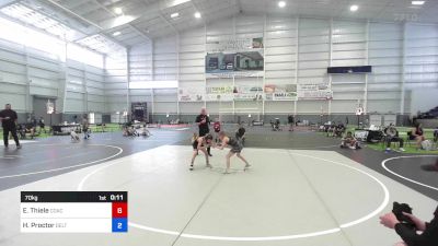 70 kg Rr Rnd 2 - Evan Thiele, Coachella Valley WC vs Hudson Proctor, Delta WC