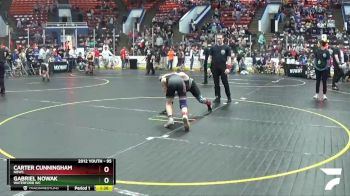 95 lbs Cons. Round 2 - Carter Cunningham, NBWC vs Gabriel Nowak, Waterford WC