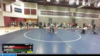 45 lbs Quarterfinal - Stone Huff, Box Elder Stingers vs Hawk Abbott, Weber Warriors
