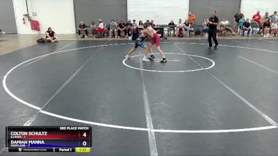 97 lbs Placement Matches (8 Team) - Colton Schultz, Illinois vs Damian Manna, Maryland
