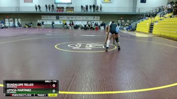 170 lbs Cons. Semi - Leticia Martinez, Hillsboro vs Guadalupe Tellez, Beaverton