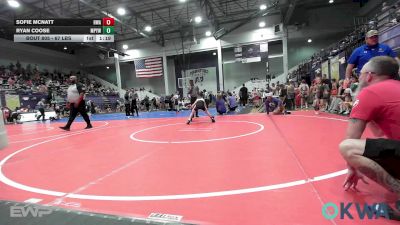 67 lbs Rr Rnd 1 - Sofie Mcnatt, HURRICANE WRESTLING ACADEMY vs Ryan Coose, Mannford Pirate Youth Wrestling