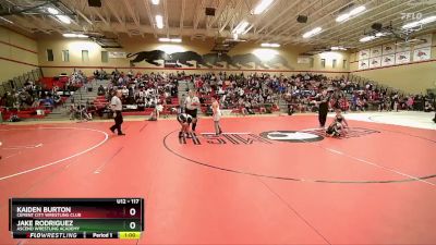 117 lbs Quarterfinal - Kaiden Burton, Cement City Wrestling Club vs Jake Rodriguez, Ascend Wrestling Academy