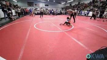 46 lbs Quarterfinal - Olivia Emmons, Grove Takedown Club vs Oakley Anno, HURRICANE WRESTLING ACADEMY