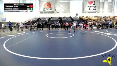 116 lbs Cons. Round 4 - Patrick Maslin, Homer Wrestling Club vs Brennan Kline, Baldwinsville Wrestling Club