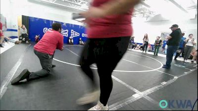 88/95 lbs Rr Rnd 2 - Ashlynn Clark, Team Nomad vs Jaidyn Wilson, Mustang Bronco Wrestling Club