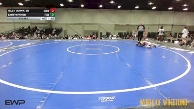 45 lbs Final - Riley Tarwater, Super Girls K-6 Red vs Eastyn Vines, Team Washington K-6