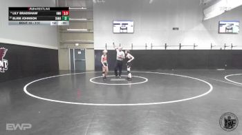 110 lbs Champ. Round 1 - Elise Johnson, San Mateo vs Lily Bradshaw, Half Moon Bay