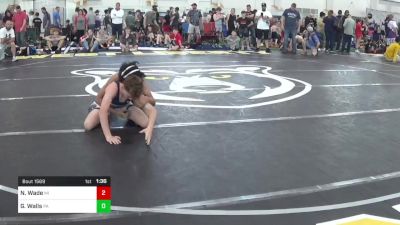 114-S Mats 1-5 3:00pm lbs Round Of 16 - Nicholas Wade, MI vs Griffin Walls, PA