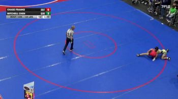 132 lbs Quarterfinal - Chase Franks, South Western vs Mitchell Chen, Quakertown