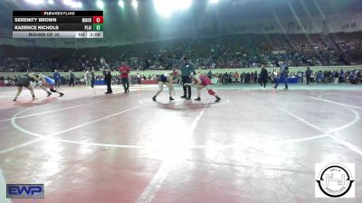 143 lbs Round Of 32 - Serenity Brown, Moore JH vs Kadence Nichols, Plainview JH