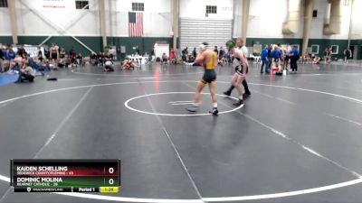 120 lbs Round 4 (16 Team) - Kaiden Schelling, Sedgwick County/Fleming vs Dominic Molina, Kearney Catholic