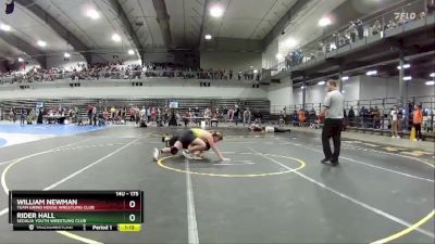 175 lbs Semifinal - William Newman, Team Grind House Wrestling Club vs Rider Hall, Sedalia Youth Wrestling Club