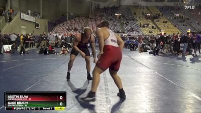 285 lbs Quarters & 1st Wb (16 Team) - Austin Silva, Cumberlands (Ky.) vs Gage Braun, Southeastern